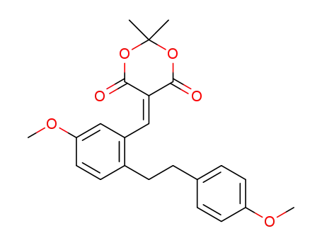 5-(5-methoxy-2-(4-methoxyphenethyl)benzylidene)-2,2-dimethyl-1,3-dioxane-4,6-dione