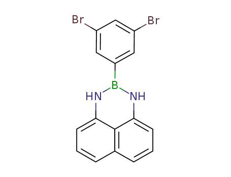 Molecular Structure of 1098071-09-0 (2-(3,5-Dibromophenyl)-2,3-dihydro-1H-naphtho[1,8-de][1,3,2]diazaborinine)
