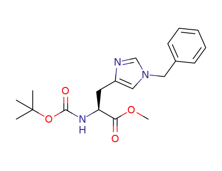 N-(t-butoxy)carbonyl-N'-benzyl-L-histidine methyl ester