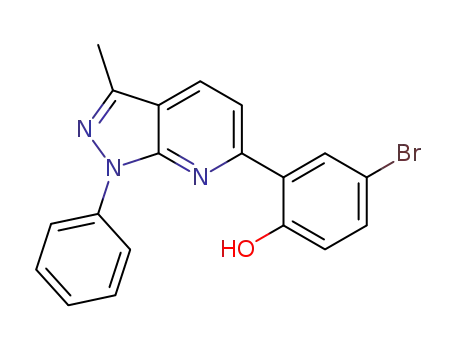 4-bromo-2-(3-methyl-1-phenyl-1H-pyrazolo[3,4-b]pyridin-6-yl)phenol