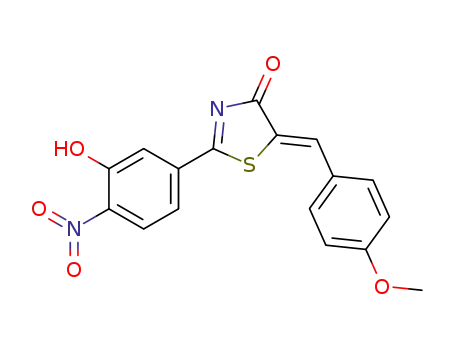 (Z)-2-(3-hydroxy-4-nitrophenyl)-5-(4-methoxybenzylidene)-5H-thiazol-4-one