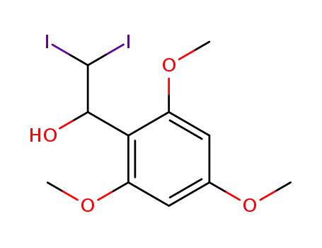 Molecular Structure of 1374568-09-8 (2,2-diiodo-1-(2,4,6-trimethoxyphenyl)ethanol)