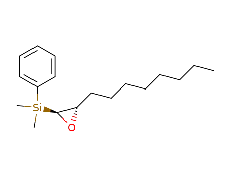 Molecular Structure of 90121-92-9 (Silane, dimethyl(3-octyloxiranyl)phenyl-, trans-)