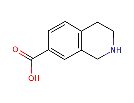 Molecular Structure of 160346-57-6 (1,2,3,4-TETRAHYDRO-ISOQUINOLINE-7-CARBOXYLIC ACID)