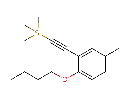 3-(2-trimethylsilylethynyl)-4-(1-butyloxy)toluene