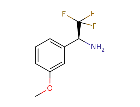 Molecular Structure of 1213137-26-8 ((1S)-2,2,2-TRIFLUORO-1-(3-METHOXYPHENYL)ETHYLAMINE)