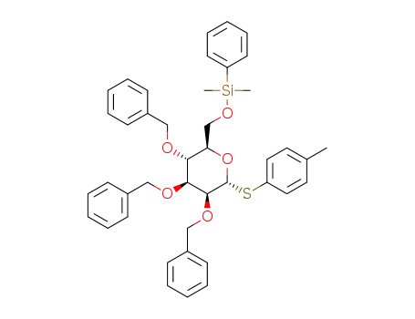 p-methylphenyl 2,3,4-tri-O-benzyl-6-O-dimethylphenylsilyl-1-thio-α-D-mannopyranoside