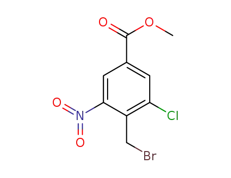 methyl 4-bromomethyl-3-chloro-5-nitro-benzoate