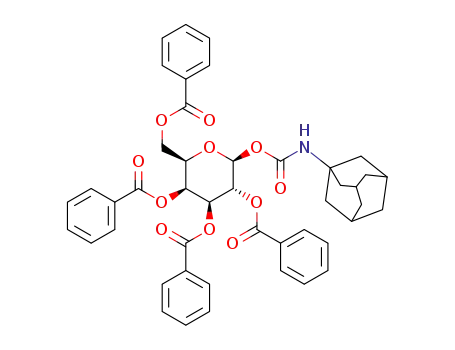 N-(2,3,4,6-tetra-O-benzoyl-β-D-galactopyranosyloxycarbonyl)-1-adamantylamine