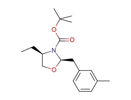 (+)-(2R,4R)-tert-butyl 4-ethyl-2-(3-methylbenzyl)oxazolidine-3-carboxylate
