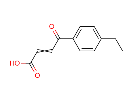 Molecular Structure of 39644-78-5 (2-Butenoic acid, 4-(4-ethylphenyl)-4-oxo-)