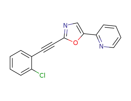 2-{(2-chlorophenyl)ethynyl}-5-(2-pyridinyl)oxazole