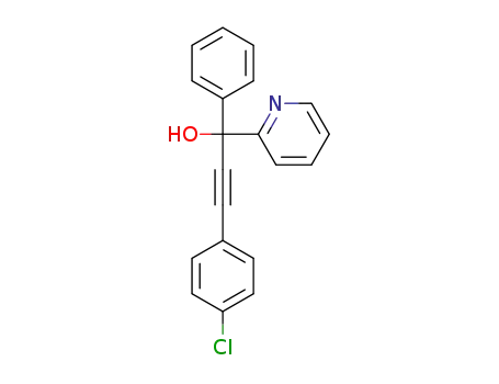 3-(4-chlorophenyl)-1-phenyl-1-(pyridin-2-yl)prop-2-yn-1-ol