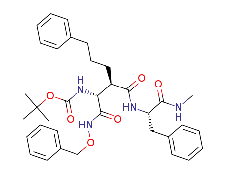 N-methyl-(R)-2-[(R)-2-(benzyloxyamino)-1-(tert-butoxycarbonylamino)-2-oxoethyl]-5-phenylpentanoyl-(S)-phenylalanineamide