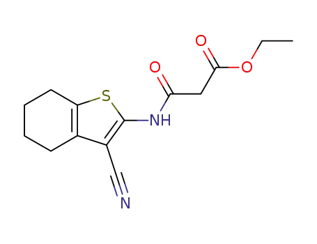 N-(3-cyano-4,5,6,7-tetrahydrobenzo[b]thiophen-2-yl)malonamic acid ethyl ester