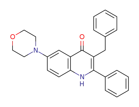 2-phenyl-3-benzyl-6-(morpholin-4-yl)-1,4-dihydroquinolin-4-one