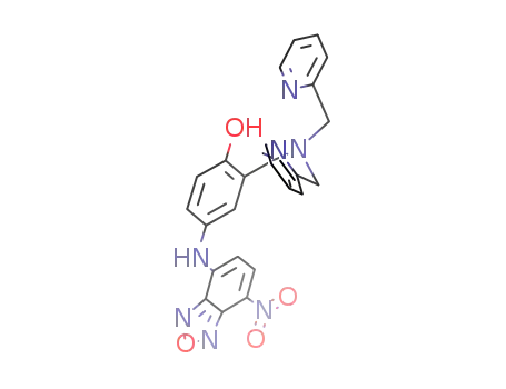 O<sub>2</sub>NC<sub>6</sub>H<sub>2</sub>N<sub>2</sub>ONHC<sub>6</sub>H<sub>3</sub>(OH)CH<sub>2</sub>N(CH<sub>2</sub>C<sub>5</sub>H<sub>4</sub>N)2