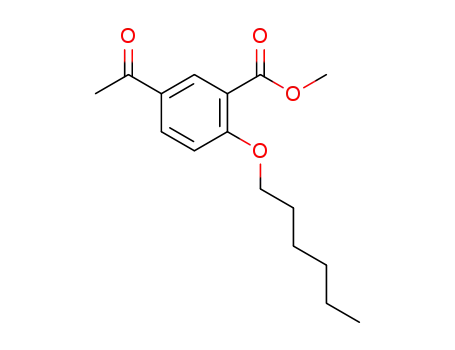 Molecular Structure of 1373427-91-8 (methyl 5-acetyl-2-hexyloxybenzoate)