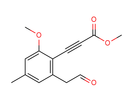 methyl 3-(2-methoxy-4-methyl-6-(2-oxoethyl)phenyl)propiolate