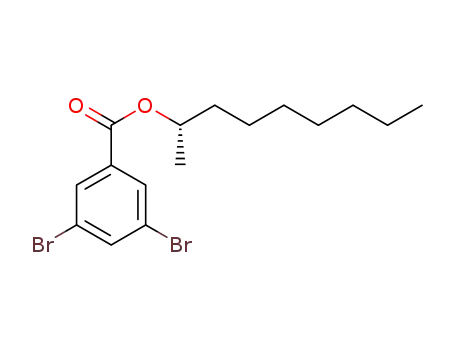 Molecular Structure of 1346758-49-3 ((S)-(+)-1-methyloctyl 3,5-dibromobenzoate)