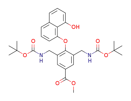 methyl 3,5-bis((tert-butoxycarbonylamino)methyl)-4-(8-hydroxynaphthalen-1-yloxy)benzoate