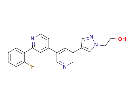 2-{4-[2'-(2-fluoro-phenyl)-[3,4']bipyridinyl-5-yl]-pyrazol-1-yl}-ethanol