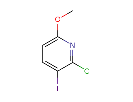 Molecular Structure of 1227580-90-6 (2-chloro-3-iodo-6-methoxypyridine)