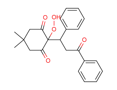 2-hydroxyperoxy-5,5-dimethyl-2-(3-oxo-1,3-diphenylpropyl)cyclohexane-1,3-dione