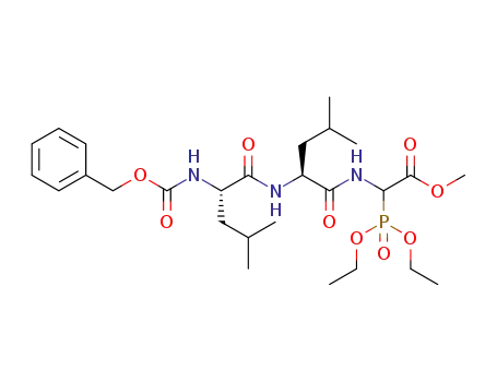 N-(N-benzyloxycarbonyl-L-leucyl-L-leucyl)-2-(diethoxyphosphoryl)glycine methyl ester