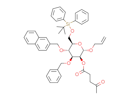allyl 3-O-benzyl-4-O-(2-naphthylmethyl)-6-O-tert-butyldiphenylsilyl-2-O-levulinyl-α-D-mannopyranoside