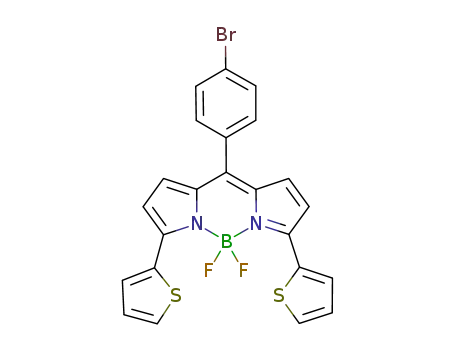 4,4-difluoro-8-(4’-bromophenyl)-3,5-dithiophenyl-4-bora-3α,4α-diaza-s-indacene