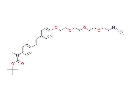 (E)-tert-butyl 4-(2-(6-(2-(2-(2-(2-azidoethoxy)ethoxy)ethoxy)ethoxy)pyridin-3-yl)vinyl)phenyl(methyl)carbamate