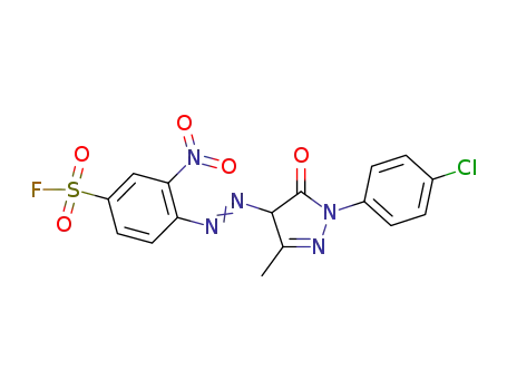 C<sub>16</sub>H<sub>11</sub>ClFN<sub>5</sub>O<sub>5</sub>S