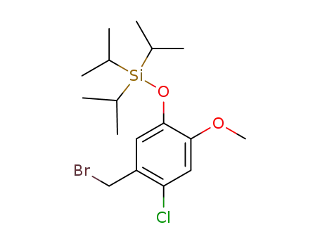 2-chloro-4-methoxy-5-(triisopropylsilyloxy)benzyl bromide