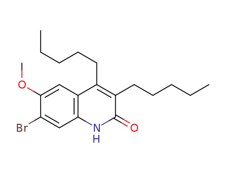 7-bromo-6-methoxy-3,4-dipentylquinolin-2(1H)-one