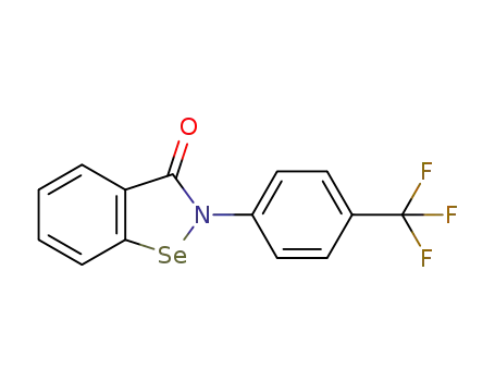 Molecular Structure of 81744-13-0 (1,2-Benzisoselenazol-3(2H)-one, 2-(4-(trifluoromethyl)phenyl)-)