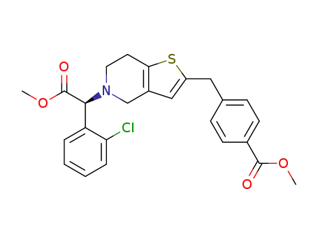 (S)-methyl 4-((5-(1-(2-chlorophenyl)-2-methoxy-2-oxoethyl)-4,5,6,7-tetrahydrothieno[3,2-c]pyridin-2-yl)methyl)benzoate