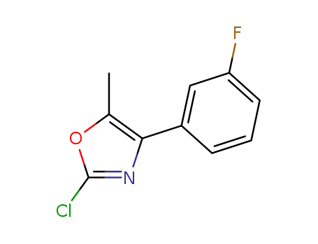 Molecular Structure of 1384067-11-1 (2-chloro-4-(3-fluorophenyl)-5-methyloxazole)