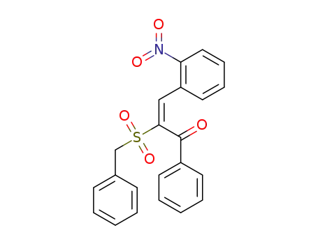 (E)-2-(benzylsulfonyl)-3-(2-nitrophenyl)-1-phenylprop-2-en-1-one