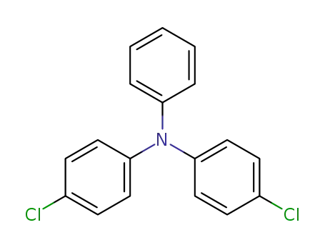 Molecular Structure of 20440-96-4 (Benzenamine, 4-chloro-N-(4-chlorophenyl)-N-phenyl-)