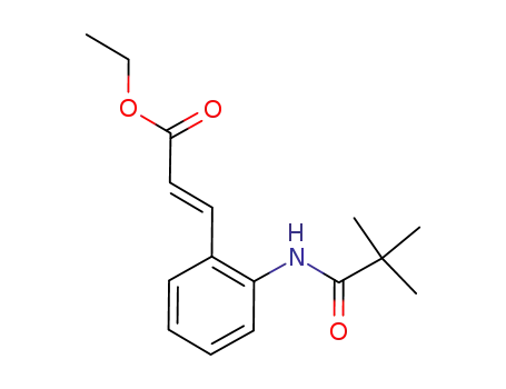 (E)-3-(2-pivaloylaminophenyl)acrylic acid ethyl ester