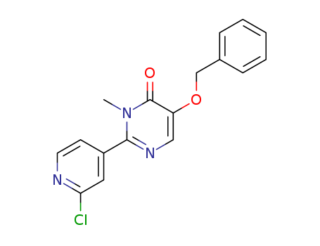 5-(benzyloxy)-2-(2-chloropyridin-4-yl)-3-methylpyrimidin-4(3H)-one