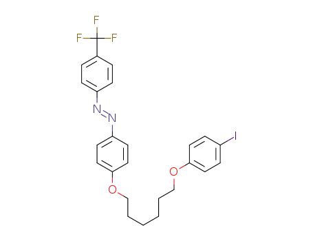 (E)-1-(4-(6-(4-iodophenoxy)hexyloxy)phenyl)-2-(4-(trifluoromethyl)phenyl)diazene