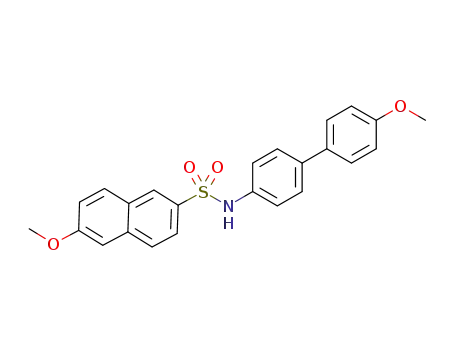Molecular Structure of 1360630-64-3 (6-methoxy-N-(4'-methoxybiphenyl-4-yl)naphthalene-2-sulfonamide)