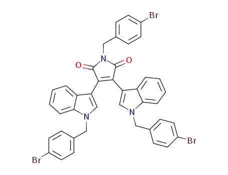 2,3-bis(N-(4-bromobenzyl)-3'-indolyl)-N-(4'-bromobenzyl)maleimide