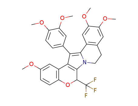 14-(3,4-dimethoxyphenyl)-2,11,12-trimethoxy-6-(trifluoromethyl)-8,9-dihydro-6H-chromeno[4',3':4,5]pyrrolo[2,1-a]isoquinoline