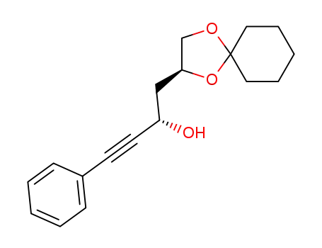 (2S)-1-[(2S)-1,4-dioxaspiro[4.5]dec-2-yl]-4-phenyl-3-butyn-2-ol