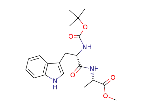 Molecular Structure of 63430-66-0 (methyl N-(tert-butoxycarbonyl)tryptophylalaninate)