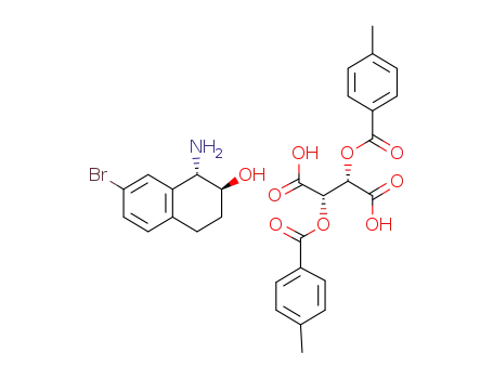 (1S,2S)-1-amino-7-bromo-1,2,3,4-tetrahydronaphthalen-2-ol (2S,3S)-2,3-bis(4-methylbenzoyloxy)succinate