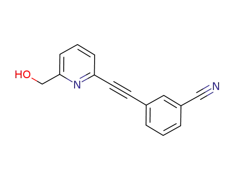6-hydroxymethyl-2-(3-cyanophenylethynyl)pyridine